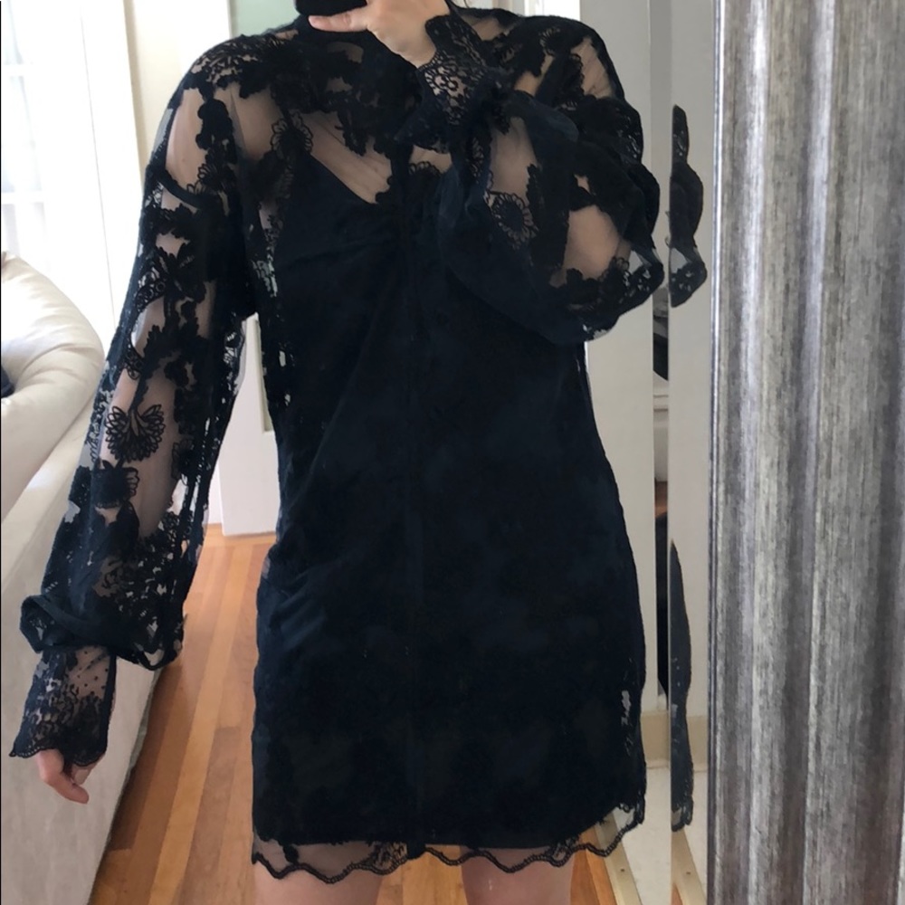 NWT H&M conscious lace overlay dress